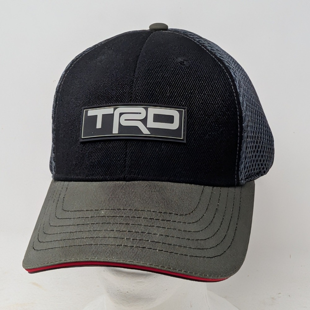 Toyota Racing Development TRD Trucker Hat Black Mesh Adjustable Baseball Cap
